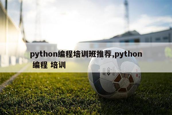 python编程培训班推荐,python 编程 培训